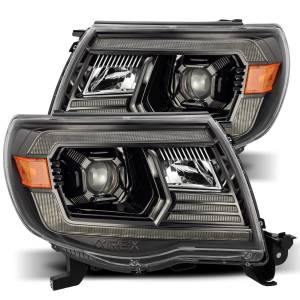 880736 | AlphaRex PRO-Series Halogen Projector Headlights For Toyota Tacoma (2005-2011) | Alpha-Black