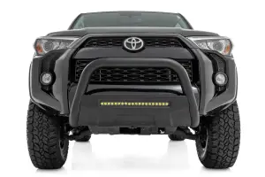 Rough Country - B-T4081 | Rough Country Bull Bar With 20 Inch LED Light Bar For Toyota 4Runner | 2010-2023 | Black - Image 2