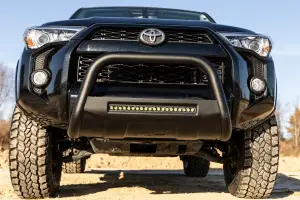 Rough Country - B-T4081 | Rough Country Bull Bar With 20 Inch LED Light Bar For Toyota 4Runner | 2010-2023 | Black - Image 8