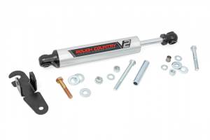 Rough Country - 8730170 | Rough Country V2 Steering Stabilizer (2016-2025 Silverado, Sierra 2500 HD, 3500 HD 4WD) - Image 2