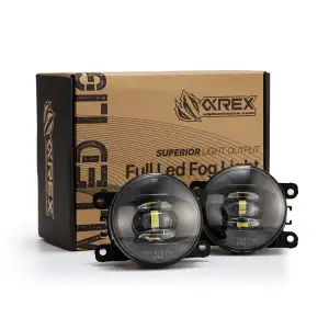 AlphaREX - 210002 | AlphaRex Universal DoubleTap Dual Color LED Projector Fog Lights For Acura/Ford/Honda/Jaguar/Lincoln/Mitsubishi/Nissan/Subaru (2004-2022) | White/Amber - Image 1