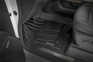 Rough Country - FF-21612 | Rough Country Flex-Fit FR & RR Floor Mats (2019-2025 Silverado, Sierra 1500 2WD/4WD | 2020-2025 Silverado, Sierra 2500 HD, 3500 HD 2WD/4WD | Crew Cab Models ONLY) - Image 2