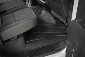 Rough Country - FF-21612 | Rough Country Flex-Fit FR & RR Floor Mats (2019-2025 Silverado, Sierra 1500 2WD/4WD | 2020-2025 Silverado, Sierra 2500 HD, 3500 HD 2WD/4WD | Crew Cab Models ONLY) - Image 3