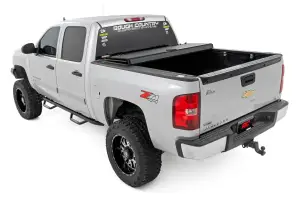 Rough Country - 49113551 | Rough Country Hard Tri-Fold Flip Up Bed Cover (2007-2013 Silverado, Sierra 1500 2WD/4WD | 5'9" Bed) - Image 5
