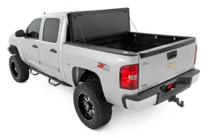 Rough Country - 49113551 | Rough Country Hard Tri-Fold Flip Up Bed Cover (2007-2013 Silverado, Sierra 1500 2WD/4WD | 5'9" Bed) - Image 6
