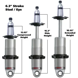 RT24169905 | RideTech HQ Coil-Over shock with 6.3" stroke and 2" stud mount | universal