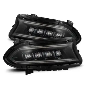 880500 | AlphaRex NOVA-Series LED Projector Headlights For Dodge Charger (2015-2023) | Alpha-Black