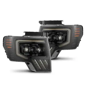 880090 | AlphaRex MK II LUXX-Series LED Projector Headlights For Ford F-150 (2009-2014) | Alpha-Black