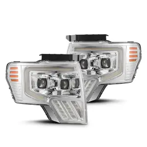 880091 | AlphaRex MK II LUXX-Series LED Projector Headlights For Ford F-150 (2009-2014) | Chrome