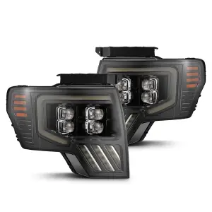 880093 | AlphaRex MK II NOVA-Series LED Projector Headlights For Ford F150 (2009-2014) | Alpha-Black