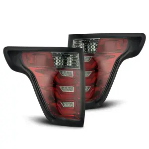 660020 | AlphaRex PRO-Series LED Tail Lights For Ford Explorer (2011-2015) | Red Smoke