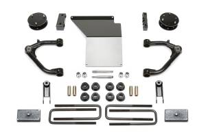 FTSK1098 | Fabtech 3 Inch Uniball UCA System With Magneride (2014-2018 Sierra 1500 Denali with OE Forged Steel Control Arms)
