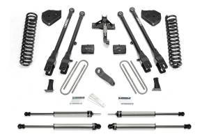 FTSK2219DL | Fabtech 6 Inch 4 Link System With Coils and DLSS Shocks (2017-2022 F250, F350 Super Duty 4WD Diesel)