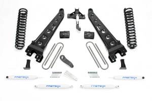 FTSK2256 | Fabtech 6 Inch Radius Arm System With Coils and Performance Shocks (2017-2021 F250, F350 Super Duty 4WD Gas)