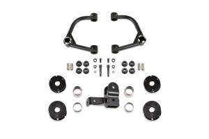 FTSK2384 | Fabtech 4 Inch UCA Kit With UniballS and Shock Spacers (2021-2024 Ford Bronco 4 Door 4WD with Factory Non-Bilstein)