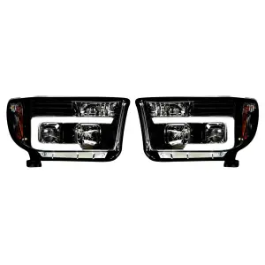 REC264194BKC | Recon Projector Headlights OLED Halos DRL Smoked/Blck (2007-2013 Tundra, Sequoia)