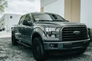 Recon Truck Accessories - 264290LEDBKC | Recon Projector Headlights OLD DRL & LED in Smoked/Black (2015-2017 F150 Replaces OEM Halogen Style Headlights Only) - Image 3