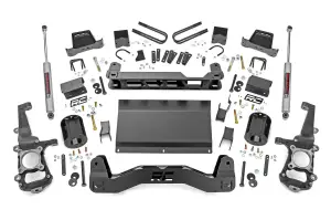 49930 | Rough Country 6 Inch Lift Kit For Ford F-150 4WD (2021-2024) | Strut Spacer With N3 Rear Shocks