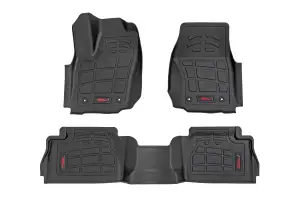 Rough Country - SM71224 | Rough Country Sure Fit Floor Mats For Crew Cab Toyota Tacoma 2WD/4WD (2024-2024) | Front & Rear - Image 1