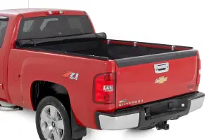 Rough Country - 42207650 | Rough Country Soft Roll Up Bed Cover (2007-2013 Silverado, Sierra 1500 2WD/4WD | 2007-2014 Silverado, Sierra 2500 HD, 3500 HD 2WD/4WD | 6'7" Bed) - Image 2