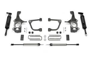 FTSK7052DL | Fabtech 4 Inch UCA KIT With UniballS and DLSS 2.5 Coilovers and Rear Shocks DLSS (2016-2021 Tundra 2WD/4WD)