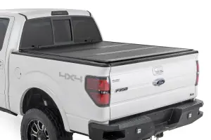 47214550B | Rough Country Hard Low Profile Bed Cover 2004-2014 F150 2WD/4WD | 5'7" Bed)