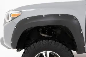 Rough Country - F-T11621A | Rough Country Pocket Fender Flares For Toyota Tacoma 2/4WD (2016-2023) | Flat Black - Image 5