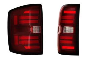 LF728 | Morimoto XB LED Tail Lights Gen II For Chevrolet Silverado 2500 HD / 3500 HD (2015-2019) / 1500 (2014-2018) | Red