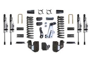K947241VRA | MaxTrac Suspension 4 Inch Lift Kit With Radius Arm Bracket & Vulcan Reservoir Shocks For Air Ride Ram 2500 4WD (2014-2018) | Diesel