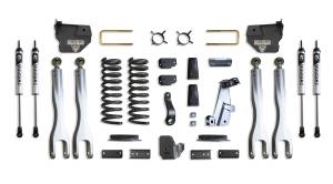 K947241VLA | MaxTrac Suspension 4 Inch Lift Kit With 4 Links & Vulcan Shocks For Air Ride Ram 2500 4WD (2014-2018) | Diesel