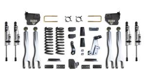 K947241VRLA | MaxTrac Suspension 4 Inch Lift Kit With 4 Links & Vulcan Reservoir Shocks For Air Ride Ram 2500 4WD (2014-2018) | Diesel