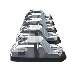 Recon Truck Accessories - 264343CLS | Recon 5 Piece Cab Roof Light Set Strobe LED Clear Lens Amber (2017-2022 F250, F350 Super Duty) - Image 3
