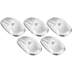 Recon Truck Accessories - 264145CL | Recon 5 Piece Cab Roof Light Set LED Clear Lens in Amber (1999-2002 Ram 1500, 2500, 3500) - Image 2