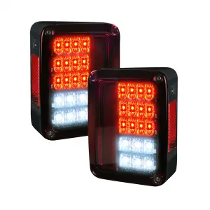 264234RBK | Recon Tail Lights LED in Dark Red Smoked (2007-2018 Wrangler JK)