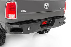 Rough Country - 10786B | Rough Country Rear Bumper With Black Series LED Flush Mount Lights For Ram 2500/3500 2WD/4WD (2010-2024) - Image 2