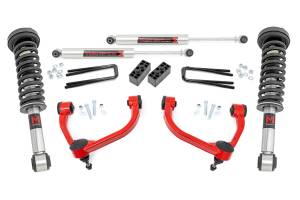 54440RED | Rough Country 3 Inch Lift Kit with M1 Monotube Struts / Rear Shocks (2009-2013 F150 4WD)