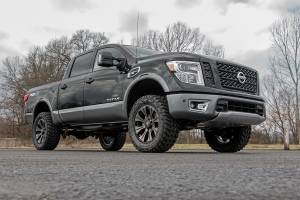 Rough Country - 83430RED | Rough Country 3 Inch Lift Kit For Nissan Titan 2WD/4WD | Red Finish Arm, No Struts, Premium N3 Shocks - Image 2