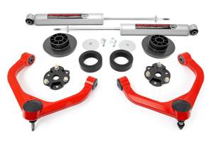 31430RED | Rough Country 3.5 Inch Lift Kit with Struts Spacers / Premium N3 Rear Shocks (2019-2025 Ram 1500 2WD/4WD)