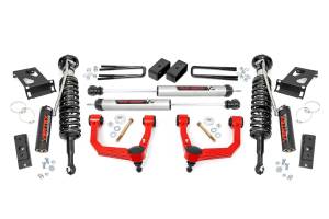 74257RED | Rough Country 3.5 Inch Lift Kit Toyota Tacoma 2WD/4WD | Red Finish Arm, Vertex Coilovers With V2 Rear Shocks