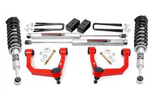 74231RED | Rough Country 3.5 Inch Lift Kit For Toyota Tacoma 2WD/4WD (2005-2023) | Red Finish, N3 Struts With N3 Rear Shocks