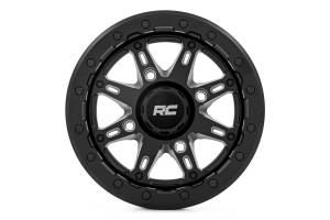 Rough Country - 94140730 | Rough Country 94 Series Wheel | UTV / Matte Black / 14x7 / 4x156 / +10mm - Image 1