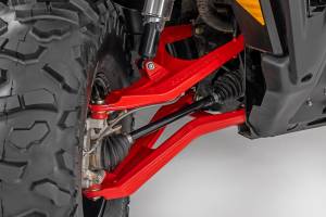 Rough Country - 97041RED | Rough Country Aluminum Control Arms For Can-Am Defender HD 5/HD 8/HD 9/HD 10 | High Clearance With 2 Inch Forward Offset | Red Finish - Image 4