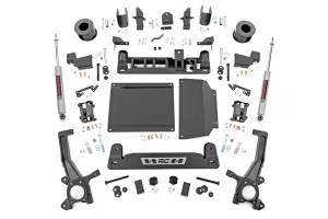 Rough Country - 71230_A | Rough Country 6 Inch Lift Kit For Toyota Tundra 2WD/4WD | Without Auto Adjusting Headlights, Strut Spacers With N3 Rear Shocks - Image 1