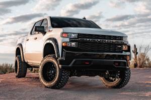 Rough Country - A-C12211-GPA | Rough Country Defender Fender Flares For Chevrolet Silverado 1500 2/4WD (2019-2025) | Graphite - Image 3