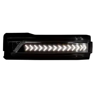 Recon Truck Accessories - 264246WHCLS |ÊReconÊSide Mirror Lenses Scanning LED Turn Signals White LED in Clear (2019-2024 Ram 1500) - Image 3
