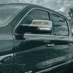 Recon Truck Accessories - 264246WHCLS |ÊReconÊSide Mirror Lenses Scanning LED Turn Signals White LED in Clear (2019-2024 Ram 1500) - Image 5