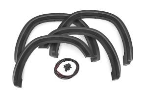 Rough Country - S-D10914-PX8 | Rough Country Sport Fender Flares Ram 1500 2WD/4WD (2019-2024) | Black Crystal - Image 1