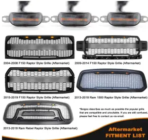 Recon Truck Accessories - 264439BK | ReconÊUniversal Front Grille LED Light Kit with Amber LED Running Lights and Smoked Lenses 3pc Kit - Image 3