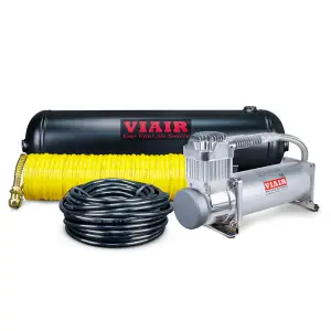 10007 | VIAIR Constant Duty Onboard Air Compressor System 12 Volt | 150 PSI, Includes 2.5 Gallon Air Tank