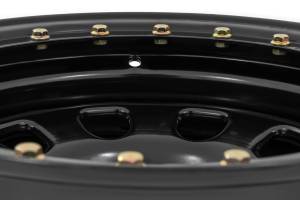 Rough Country - RC51-7873SL | Rough Country Steel Simulated Bead Lock Wheel Black | 17x9 | 5x5 | 3.30 Bore | -12 - Image 4